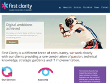 Tablet Screenshot of firstclarity.com